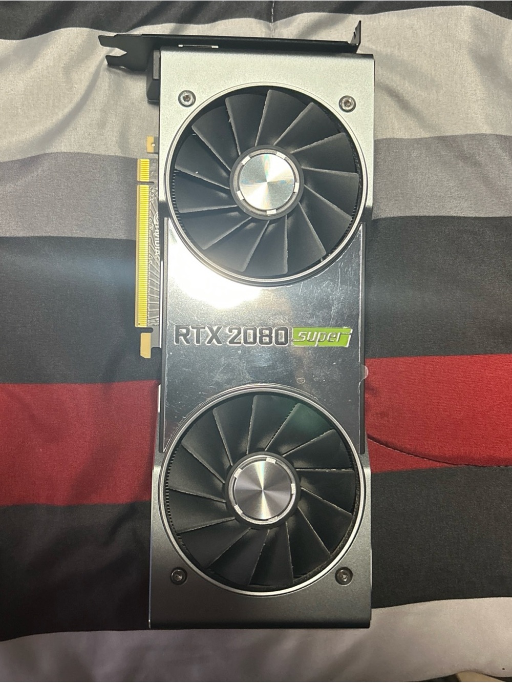 NVIDIA RTX 2080 Super FOUNDERS EDITION Dual-Fan Graphics Card - Silver/Black